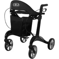 Antar Carbon Rollator faltbar, 5,5 kg, 150 kg Tragkraft, Sitzhöhe 62 cm, AT51137