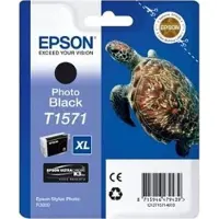 Epson Turtle T1571 Photo Black, Pigmentgebaseerde inkt, 25,9 ml, 1 stuk(s)
