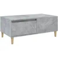 vidaXL Couchtisch Betongrau 90x50x36,5 cm Holzwerkstoff