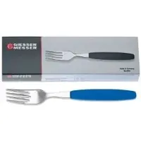 Johannes Giesser Messerfabrik Giesser Gabel-Set, 6-teilig, Oberteil aus rostfreiem Edelstahl, Farbe: blau