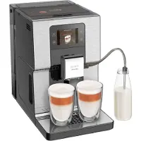 Krups Intuition Experience EA876D, Espressomaschine, 3 l, Kaffeebohnen, Eingebautes Mahlwerk, 1550 W, Schwarz, Gebürsteter Stahl