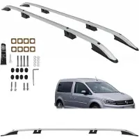 CAN VW Caddy Maxi Dachreling Aluminium Silber 2003-2020