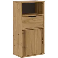 vidaXL Beistellschrank mit Schublade ODDA 40x24x79cm Massivholz Kiefer