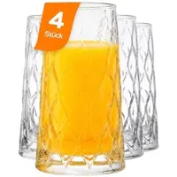 Pasabahce Longdrinkglas 6er Set Leafy 450ml - 6er Karton"