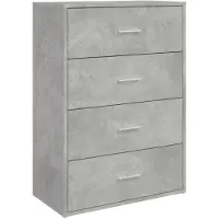 vidaXL Sideboard Betongrau 60x31x84 cm Holzwerkstoff