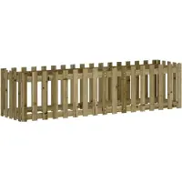 vidaXL Gartenkästen - erhöhter - Entwurf - 200x50x50 - cm - holz - imprägnierte Oberfläche