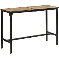 vidaXL Bartisch 150x55x107 cm Raues Massivholz Mango