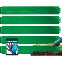 Kesser Rasenkante 5-50m Beeteinfassung Beetumrandung Metall Palisade Mähkante