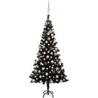 vidaXL Mads (mit 150 LEDs und roségoldenen Kugeln)