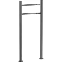 Wiltec Briefkasten Ständer Anthrazit 120x50cm Postkasten Standbriefkasten Stahl
