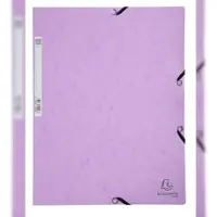 Exacompta 55535E 25x Sammelmappe mit Gummizug aus Colorspan-Karton 400g/m2 Serie Aquarel - A4 - rosa