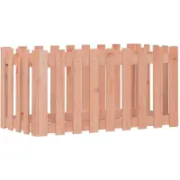 vidaXL Hochbeet Lattenzaun-Design 100x50x50 cm Massivholz Douglasie
