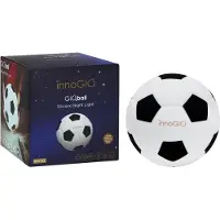 INNOGIO Nachtlicht GIOball Fußballform Silikon, 13 cm Durchmesser, 3 Helligkeitsstufen, Berührungssteuerung, für Kinder ab 3 Jahren
