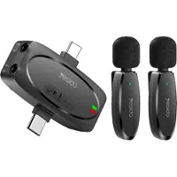 Yesido Wireless MEMS Mikrofon x 2 mit USB-C/Lightning-Sender