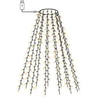 vidaXL Weihnachtsbaum-Lichternetz mit 210 LEDs 210 cm