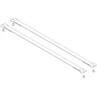 Munk Günzburger Spreizsicherung Gurtband 660 mm mit Befestigungsplatten 1 Satz = 2 Stück, inkl.