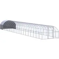 vidaXL Outdoor-Hühnerstall 3x20x2 m Verzinkter Stahl