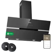 CIARRA Kopffreihaube 90 cm A+++ 683 m³/h Dunstabzugshaube Inkl. BOOST WIFI-APP Touch Control VM9736FB
