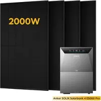 Anker SOLIX Solarbank 4 E5000 Pro, mit 4 x 500 Bifaziale Solarmodule, by Powerness - 10kWh / Pre-Sale Special: Gratis Smart Meter Gen 2 / Powerness Express (Lieferzeit: 5-14 Werktage)