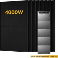 Anker SOLIX Solarbank 4 E5000 Pro, mit 8 x 500 Bifaziale Solarmodule, by Powerness - 25kWh / Pre-Sale Special: Gratis Smart Meter Gen 2 / Powerness Express (Lieferzeit: 5-14 Werktage)