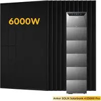 Anker SOLIX Solarbank 4 E5000 Pro, mit 12 x 500 Bifaziale Solarmodule, by Powerness - 30kWh / Pre-Sale Special: Gratis Smart Meter Gen 2 / Powerness Express (Lieferzeit: 5-14 Werktage)