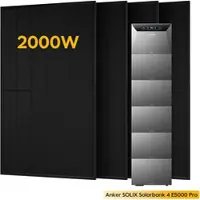 Anker SOLIX Solarbank 4 E5000 Pro, mit 4 x 500 Bifaziale Solarmodule, by Powerness - 30kWh / Pre-Sale Special: Gratis Smart Meter Gen 2 / Powerness Express (Lieferzeit: 5-14 Werktage)