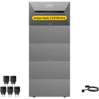 Anker SOLIX Solarbank 3 E2700 Pro All-in-One Speicher für Balkonkraftwerk, by Powerness - 13.5kWh / 5 x Smart Plug / Standardversand