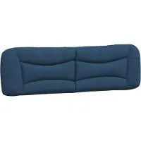 vidaXL Kopfteil-Kissen "Hvar" Blau 180 cm Stoff