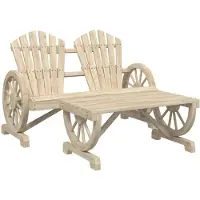 vidaXL 2-tlg. Garten-Lounge-Set Massivholz Tanne