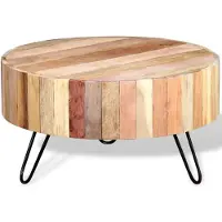 vidaXL Couchtisch Altholz Massiv