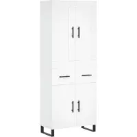 vidaXL Highboard Weiß 69,5x34x180 cm Holzwerkstoff