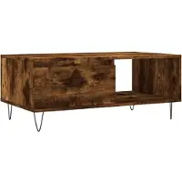 vidaXL Couchtisch Räuchereiche 90x50x36,5 cm Holzwerkstoff