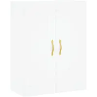 vidaXL Wandschrank Weiß 69,5x34x90 cm Holzwerkstoff