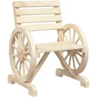 vidaXL Gartenstuhl 58x58x78,5 cm Massivholz Tanne
