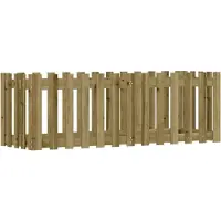 vidaXL Hochbeet Lattenzaun-Design 150x50x50 cm Kiefernholz Imprägniert