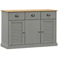 vidaXL Sideboard mit Schubladen VIGO 113x40x75 cm Massivholz Kiefer
