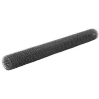 vidaXL Drahtzaun Stahl mit PVC-Beschichtung 10x1,5 m Grau