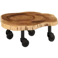 vidaXL Couchtisch Massivholz Akazie 60x55x25 cm