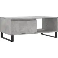 vidaXL Couchtisch Betongrau 90x50x36,5 cm Holzwerkstoff