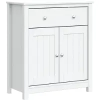 vidaXL Badschrank BERG Weiß 69,5x34x80 cm Massivholz Kiefer