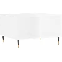 vidaXL Couchtisch Hochglanz-Weiß 60x50x36,5 cm Holzwerkstoff