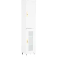 vidaXL Highboard Weiß 34,5x34x180 cm Holzwerkstoff