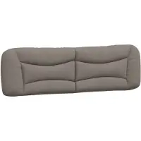 vidaXL Kopfteil-Kissen "Hvar" Taupe 180 cm Stoff