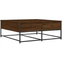 vidaXL Couchtisch Braun Eichen-Optik 100x99x40 cm Holzwerkstoff