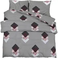 vidaXL Bettwäsche-Set Grau 155x220 cm Baumwolle