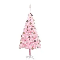 vidaXL Mads (mit 150 LEDs und roségoldenen Kugeln)