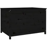 vidaXL Hochbeet Schwarz 119,5x82,5x78 cm Massivholz Kiefer