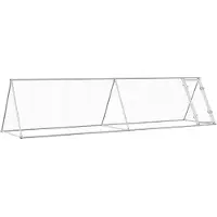 vidaXL Hühnerkäfig Silbern 400x105x91 cm Verzinkter Stahl