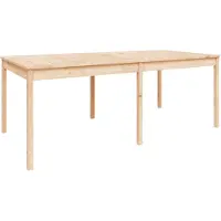 vidaXL Gartentisch 203,5x100x76 cm Massivholz Kiefer