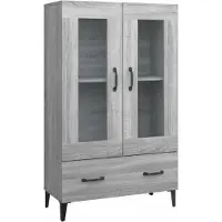 vidaXL Highboard Grau Sonoma 70x31x115 cm Holzwerkstoff